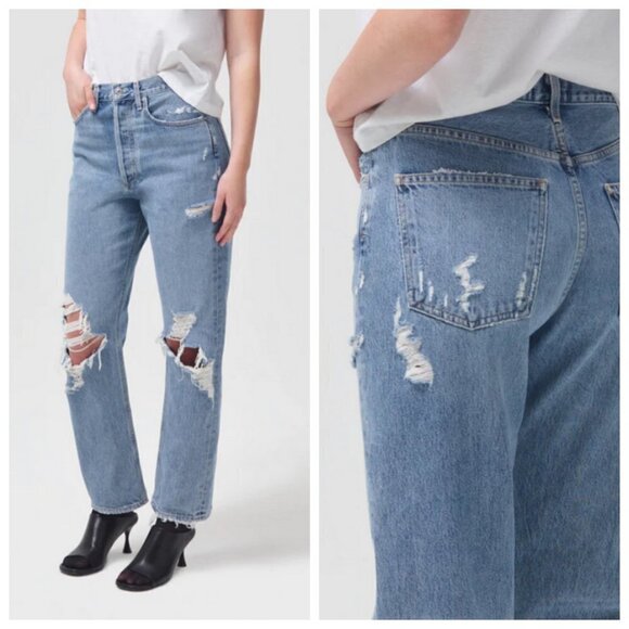 💕AGOLDE💕 '90s Fit Loose Fit Jeans ~ Fall Out Blue 25 NWT - Picture 7 of 16